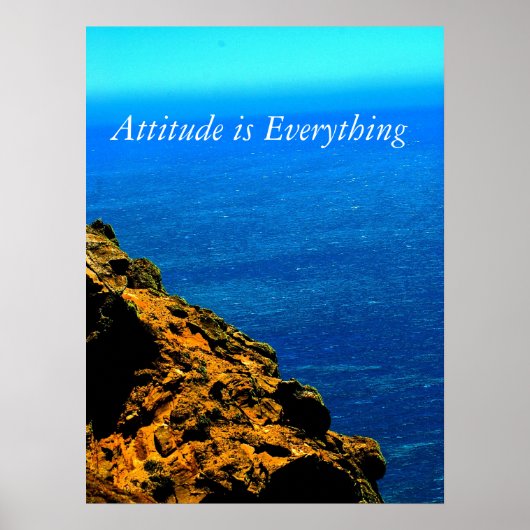 Poster L'attitude est tout l'affiche (Devant)