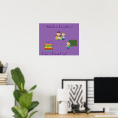 Poster L'attitude est tout l'affiche (Bureau à domicile)