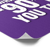 Poster L'attitude est tout l'affiche - violet (Coin)