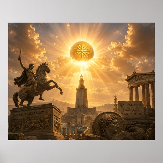 Poster L'aube dorée d'Alexandre Antiquité hellénistique (Devant)