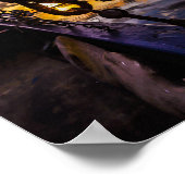 Poster L'aube du lagon tropical (Coin)