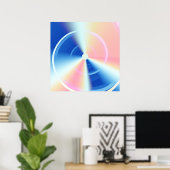 Poster L'aube du matin, hypnotique psychédélique (Bureau à domicile)