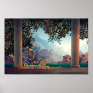 Poster L'aube par Maxfield Parrish en 1922