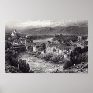 Poster Lauffenberg, gravé par E.P. Brandard