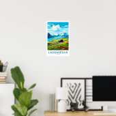 Poster Laugavegur Islande Travel Print (Bureau à domicile)
