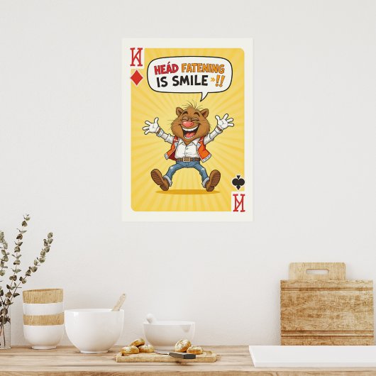 Poster Laugh Deck (Cuisine)