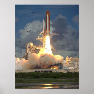 Poster Launch of Space Shuttle Endeavour (STS-57)