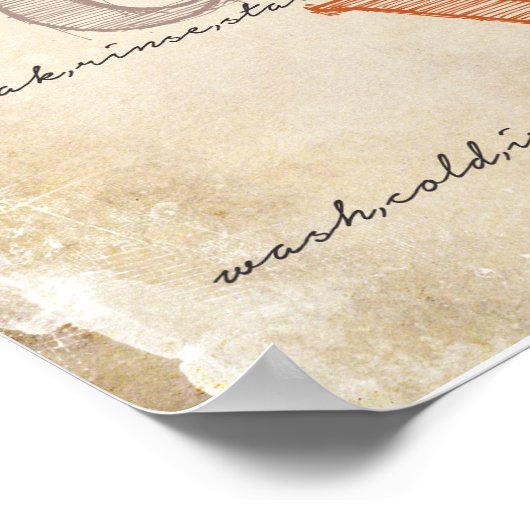 Poster Laundry Room Sign (Coin)