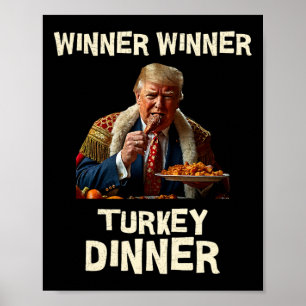 Poster Lauréat Dîner Turquie Dîner Thanksgiving Donald Tr