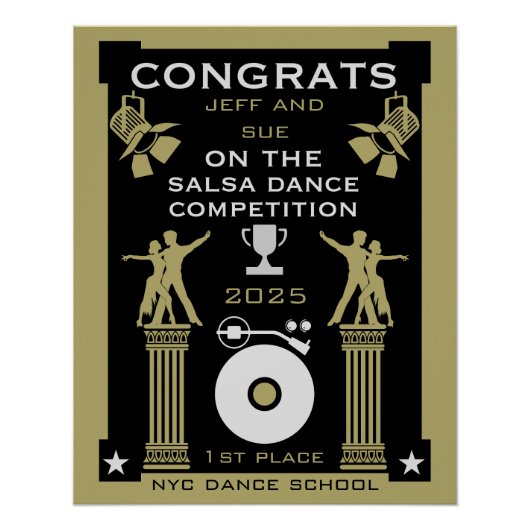 Poster Lauréats du Concours de danse salsa (Devant)