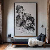 Poster Laurel et Hardy - Un autre beau gâchis - Vintage