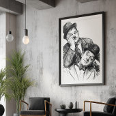 Poster Laurel et Hardy - Un autre beau gâchis - Vintage