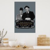 Poster Laurel Hardy Si L'Un D'Entre Vous Pleure À Mes Fun (Cuisine)