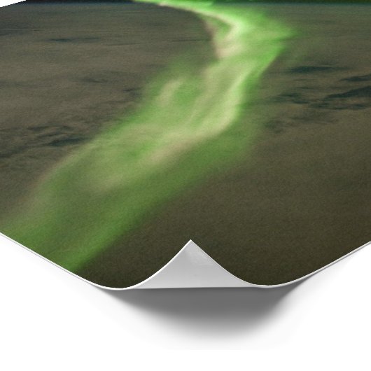 Poster L'Aurora Australis Vu De L'Espace (Coin)