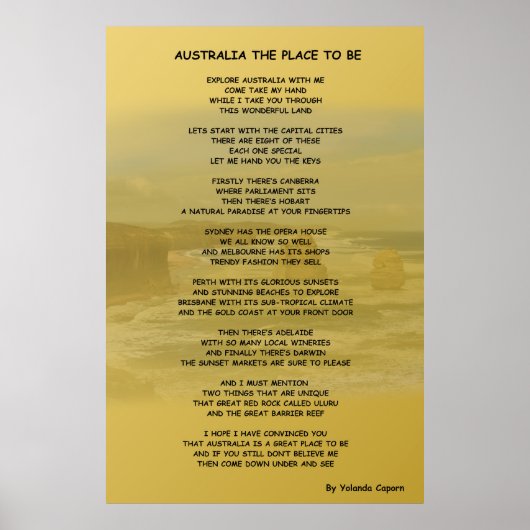 Poster L'Australie, l'affiche (Devant)