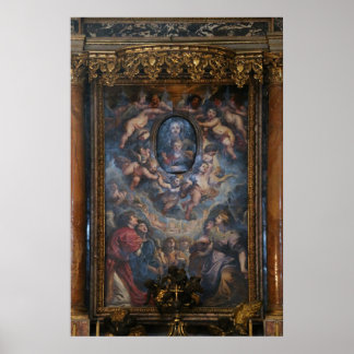 Poster L'autel principal de l'église de Père Noël Maria