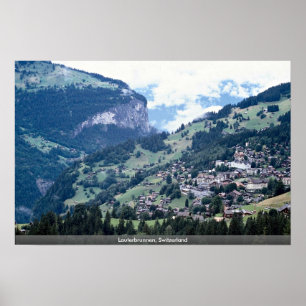 Poster Lauterbrunnen, Suisse