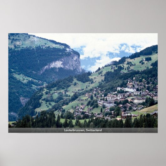 Poster Lauterbrunnen, Suisse (Devant)