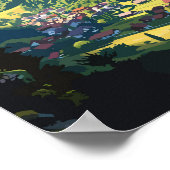 Poster Lauterbrunnen Suisse Travel Art Vintage (Coin)