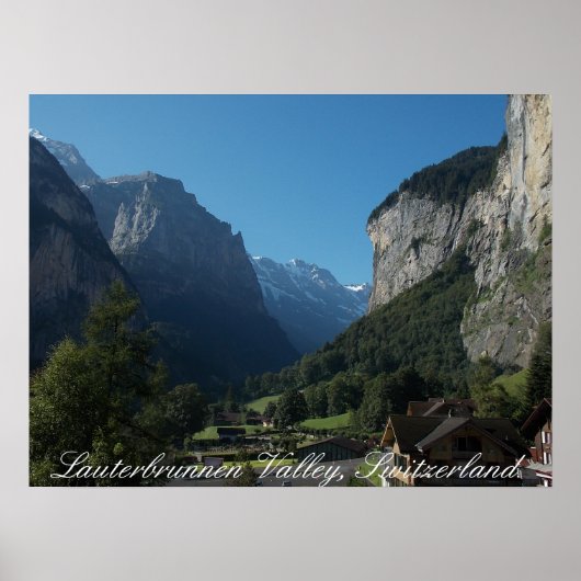 Poster Lauterbrunnen Valley Suisse 1 (Devant)