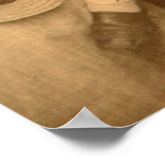 Poster L'auteur Leo Tolstoï avec sa famille (Coin)