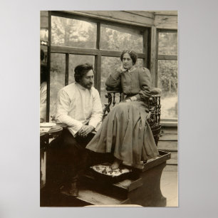 Poster L'auteur Leonid Andreyev avec sa femme
