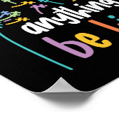 Poster L'Autisme Dans Un Monde Où L'On Peut Être N'Import (Coin)