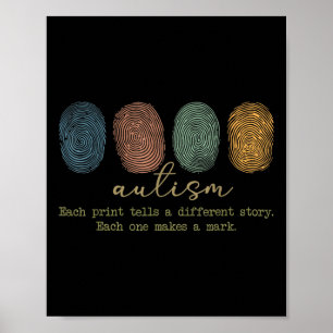 Poster L'Autisme Empreinte Signe Une Autre Histoire