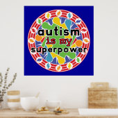 Poster L'autisme est ma super puissance (Cuisine)
