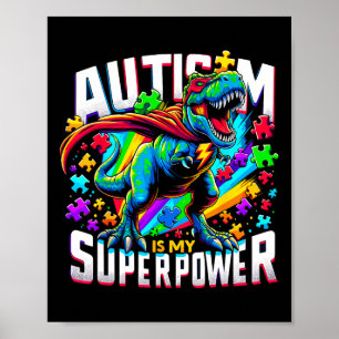 Poster L'autisme est ma superpuissance Sensibilisation su