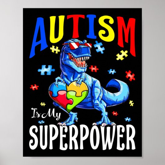 Poster L'autisme est ma superpuissance Sensibilisation su (Devant)