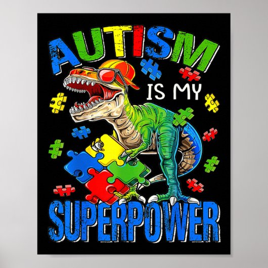 Poster L'autisme est ma superpuissance Sensibilisation su (Devant)