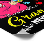 Poster L'autisme ne vient pas avec une grand-mère manuell (Coin)