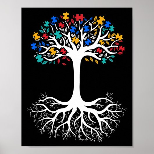 Poster L'Autisme Ne Vient Pas Avec Une Handicap Manuelle (Devant)