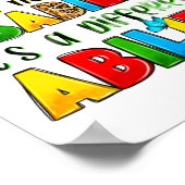 Poster L'autisme n'est pas un handicap, c'est une capacit (Coin)