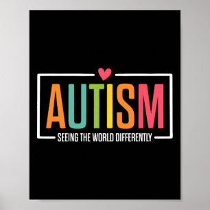 Poster L'Autisme Voit Le Monde Différemment L'Autisme