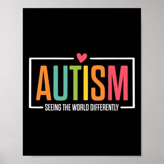 Poster L'Autisme Voit Le Monde Différemment L'Autisme (Devant)