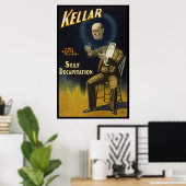 Poster L'auto-décapitation de Kellar (Bureau à domicile)
