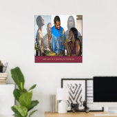 Poster L'Auto-Soins Est Un Voyage Vers La Radiance (Bureau à domicile)