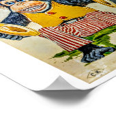 Poster L'autocollant Singe Cymbale (Coin)