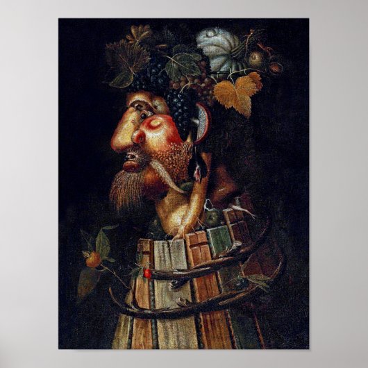 Poster L'automne, Arcimboldo (Devant)
