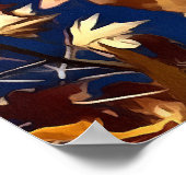 Poster L'automne artistique part contre le ciel bleu prof (Coin)