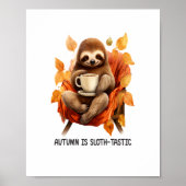 Poster L'automne, c'est Sloth Tastic (Devant)