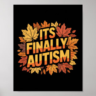 Poster L'automne dernier de l'autisme
