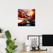 Poster L'automne devient hiver (Bureau à domicile)