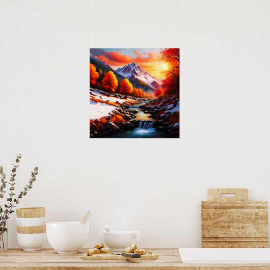 Poster L'automne devient hiver (Cuisine)