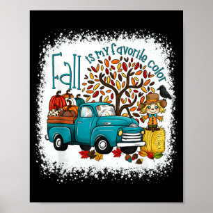 Poster L'automne est ma couleur préférée Camion de citrou