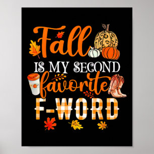 Poster L'Automne Est Mon Deuxième Favori De L'Halloween W