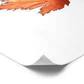 Poster L'automne montre à quel point c'est beau de laisse (Coin)