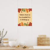 Poster L'Automne Nous Montre À Quel Point La Citation Est (Cuisine)